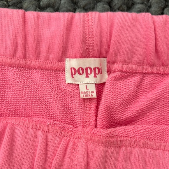 poppi Iconic Pink Sweatpants NWOT - Picture 5 of 5